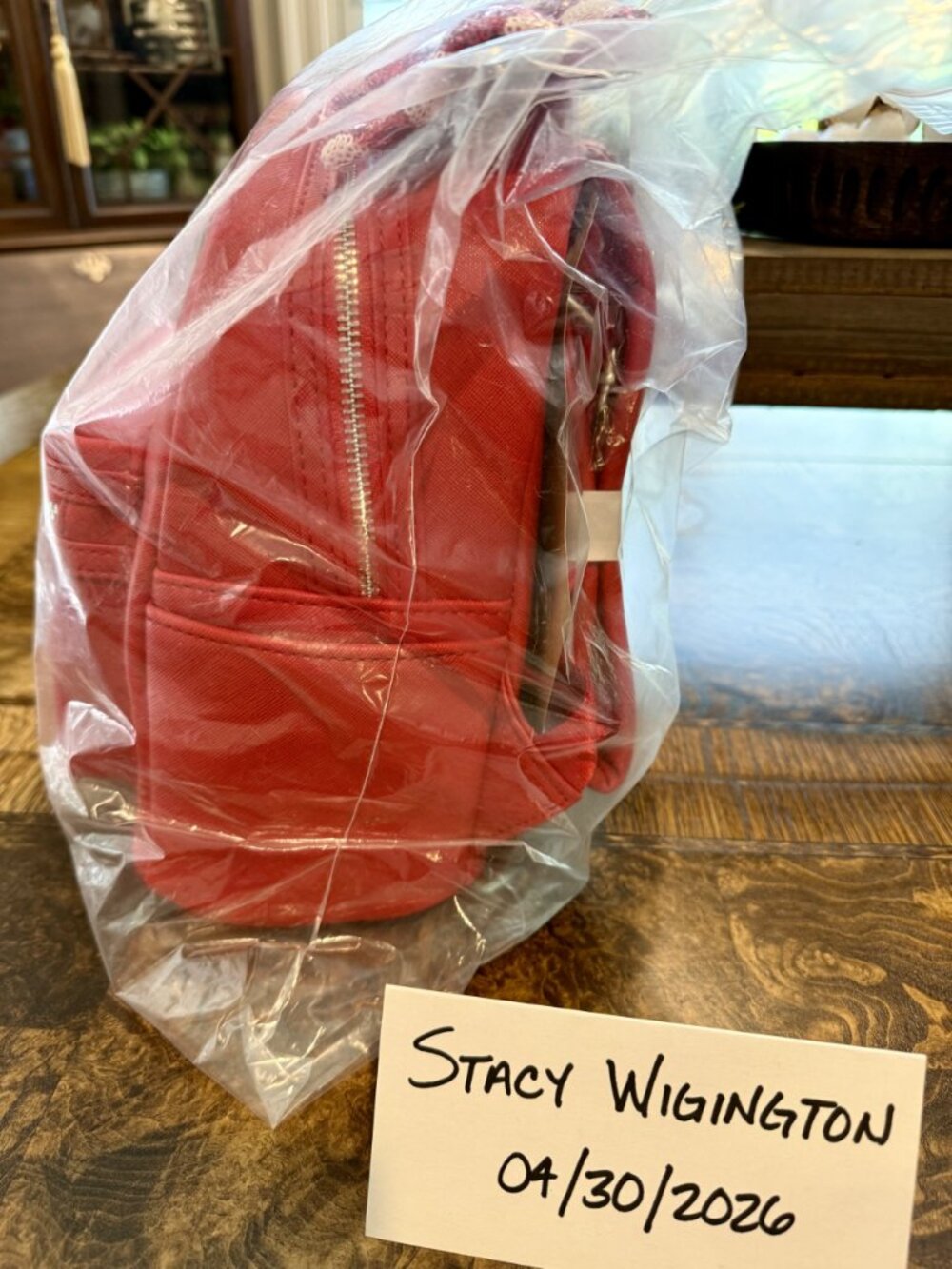 Disney Parks Loungefly Minnie Mouse Mini Backpack - Red Sequin Bow - Picture 2 of 4
